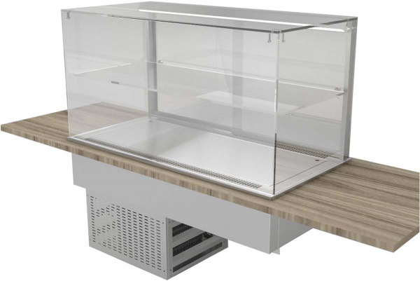 Витрина холодильная встраиваемая GASTROLUX ВСВ-127/CUBE