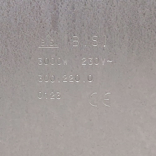 Конфорка 300х300 2,5 квт 230в 300.220.0